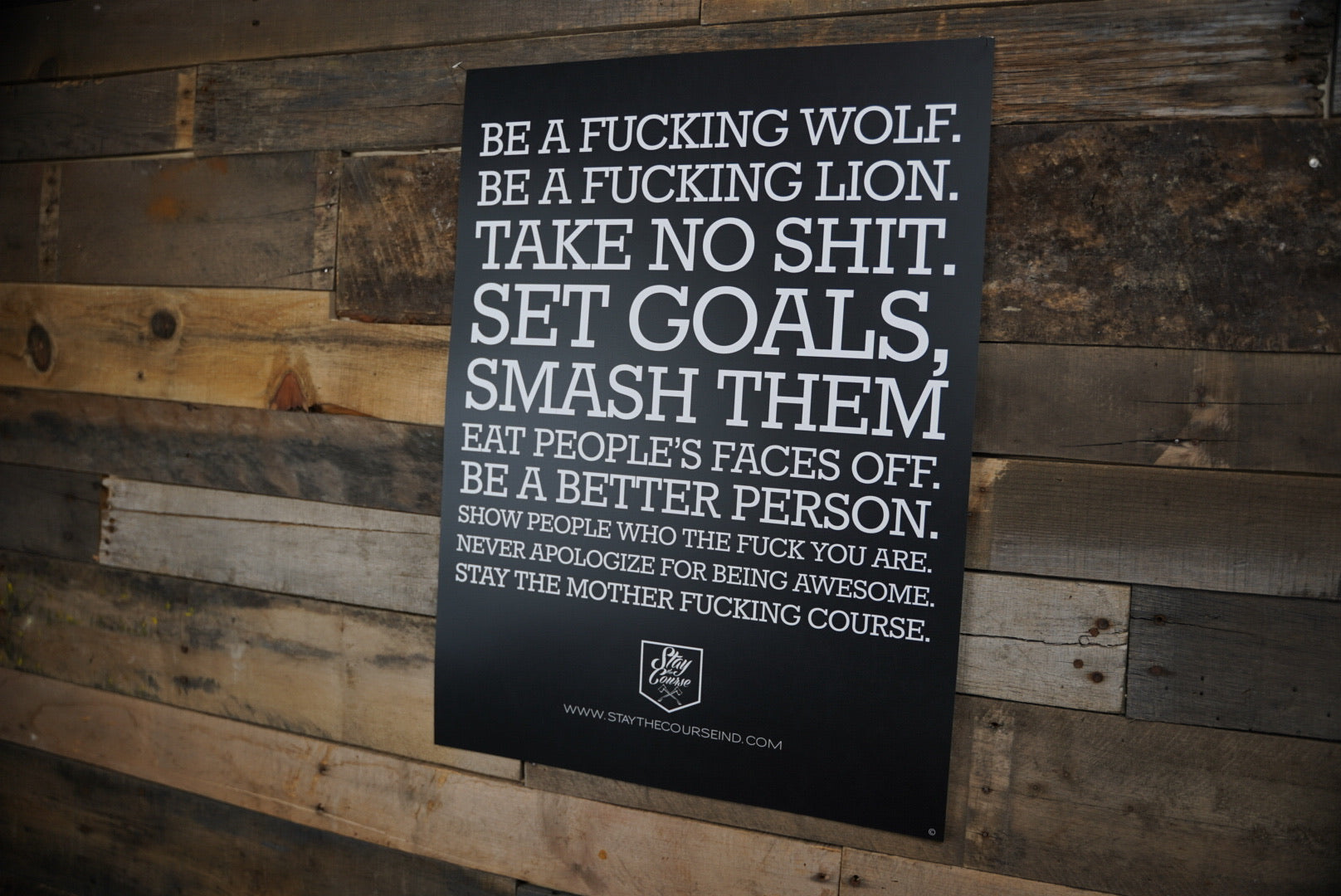 Stay The Course Manifesto Poster 2