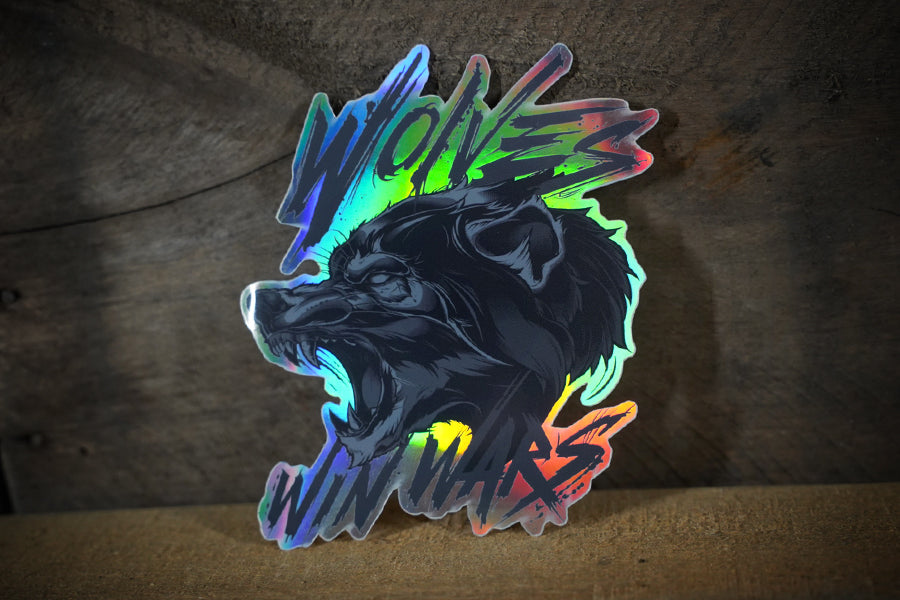 Wolves Win Wars Sticker 3