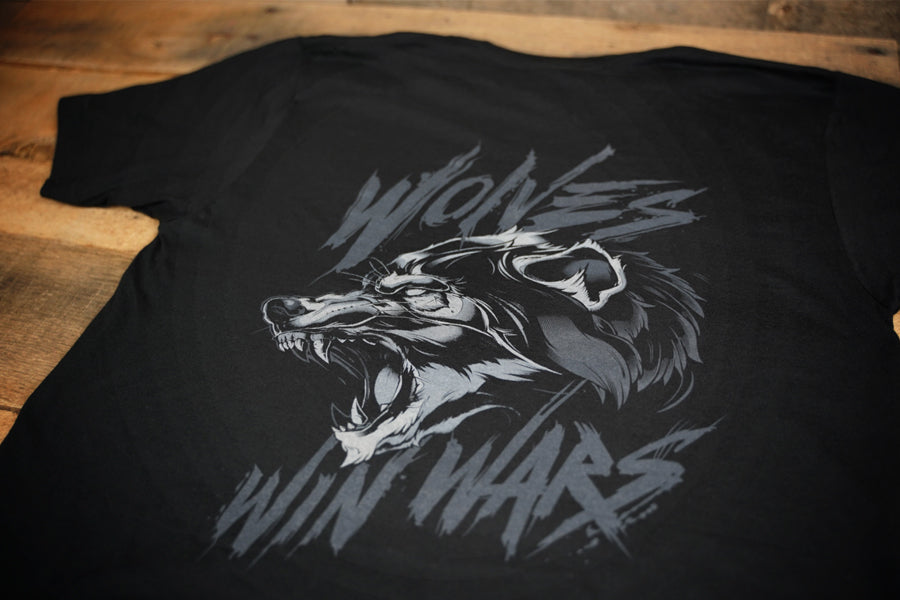 Wolves Win Wars T-shirt Rear